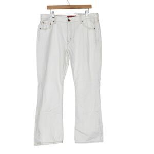 Levi's White 515 Low Rise Boot Cut Jeans Sz 16